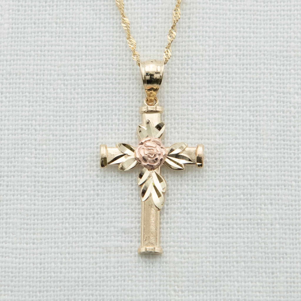 Patriarchal cross sale 14K Rose Gold Pendant