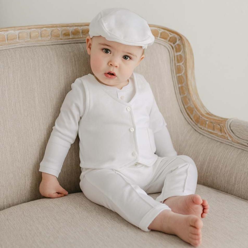 Miles Baby Boy Vest Suit – Baby Beau And Belle