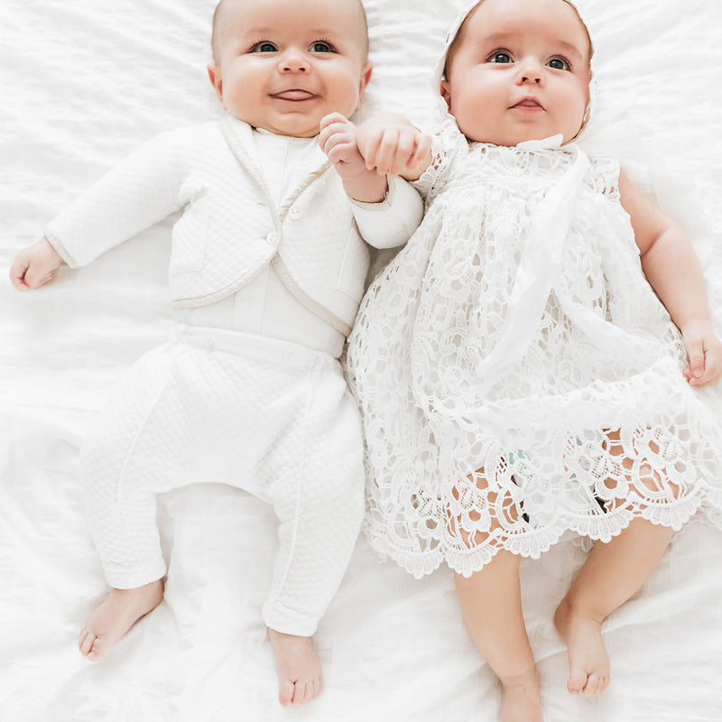 Twins Blessing Day | Lola Dress & Liam Suit