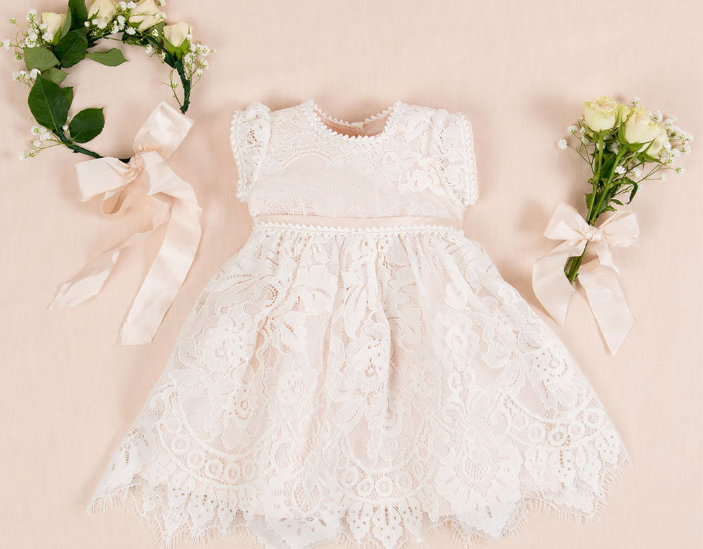 silk flower girl dress Flower Girl Dress FL4062