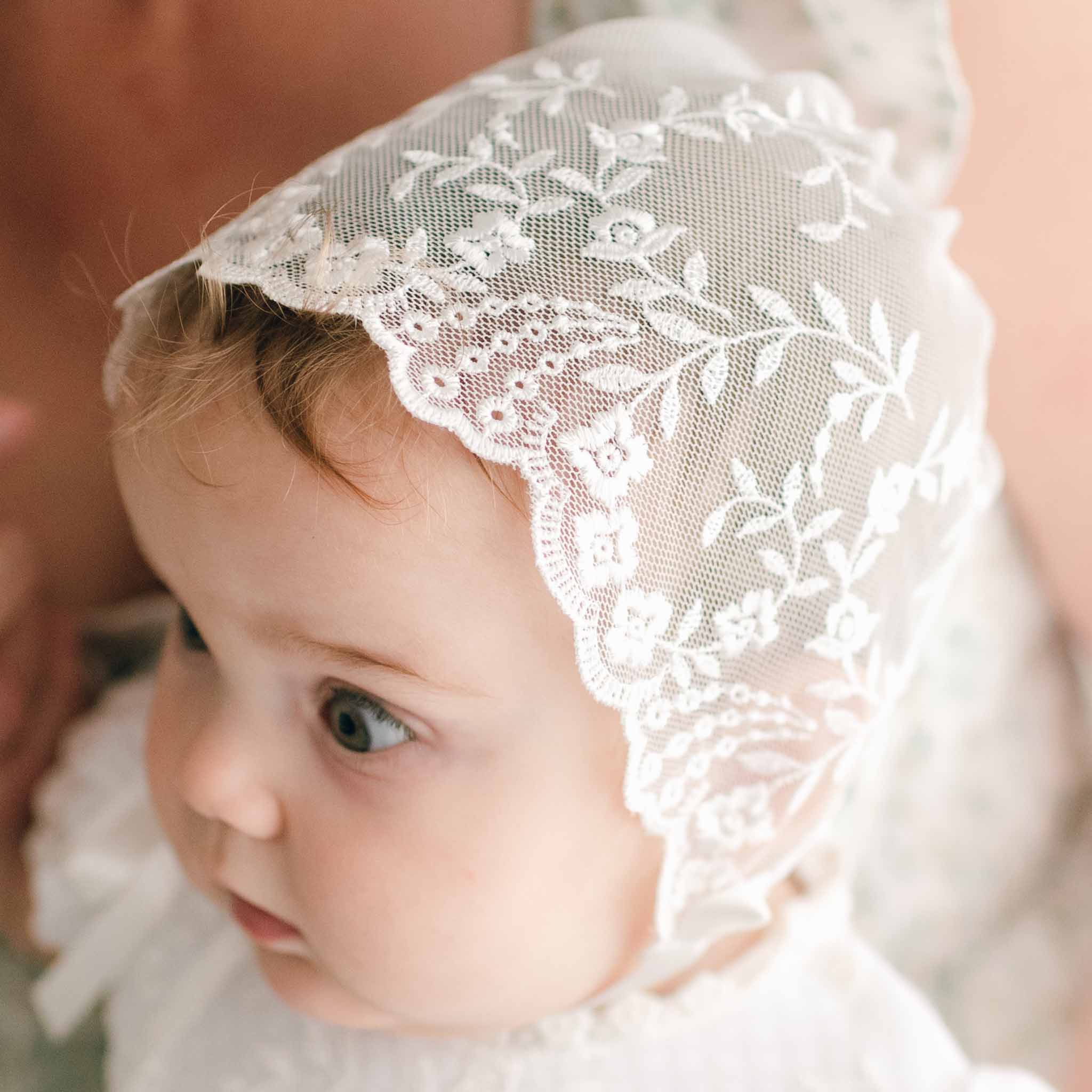 Lace Baby Bonnet – Baby Beau and Belle