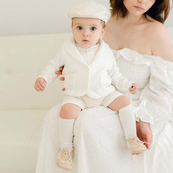 Baby Boy White Socks – Baby Beau and Belle