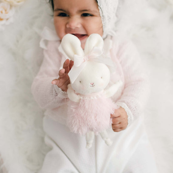 Hailey bunny plush with baby