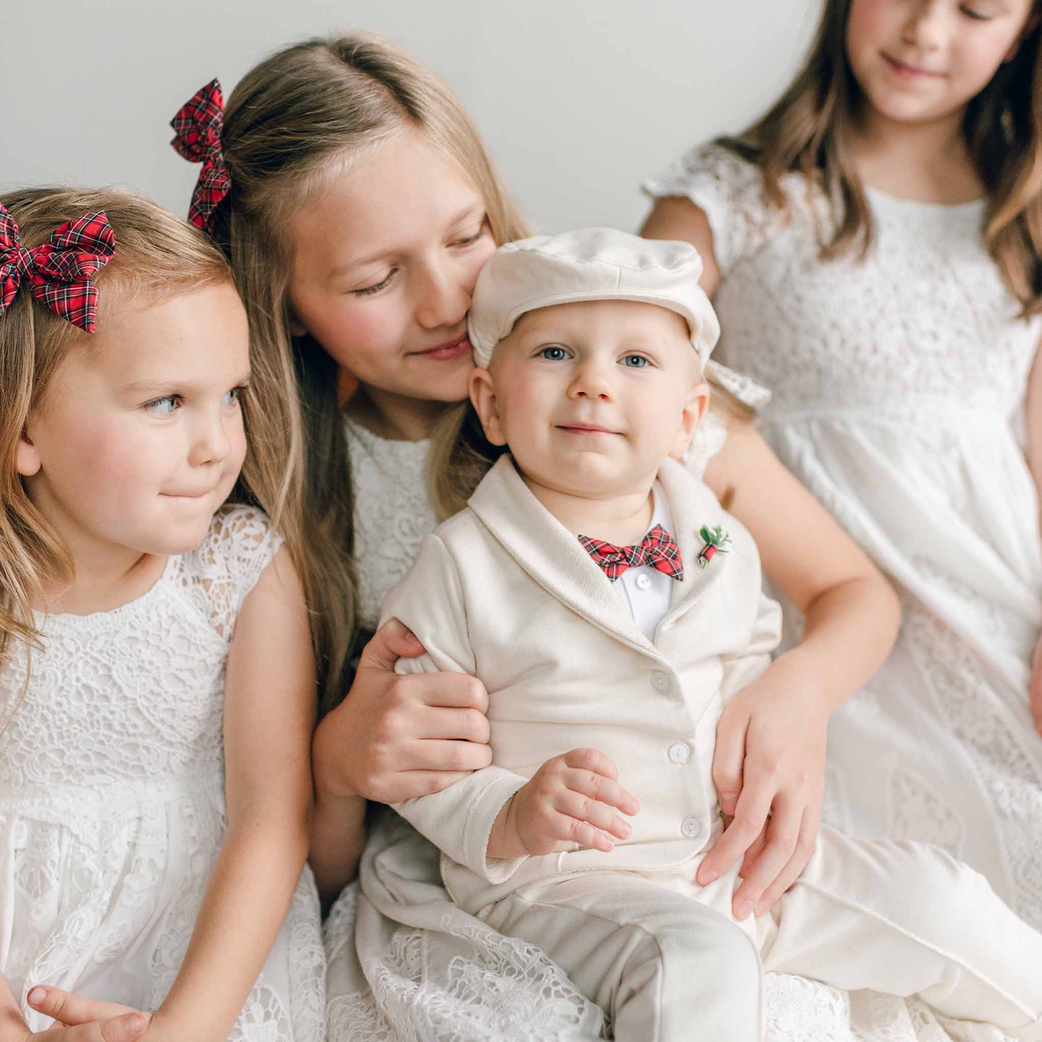 Grace Lace Holiday Dress at Baby Beau & Belle Grace Lace Holiday Dress at Baby Beau & Belle