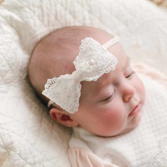 Emma Lace Bow Headband