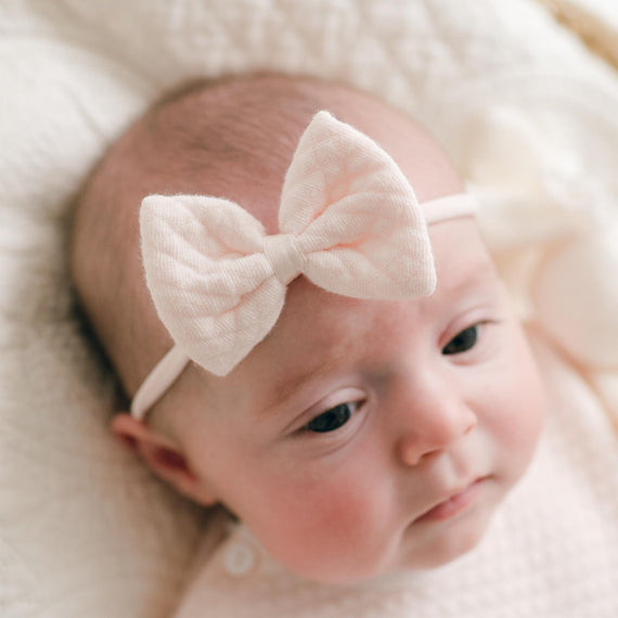 Emma Quilted Bow Headband