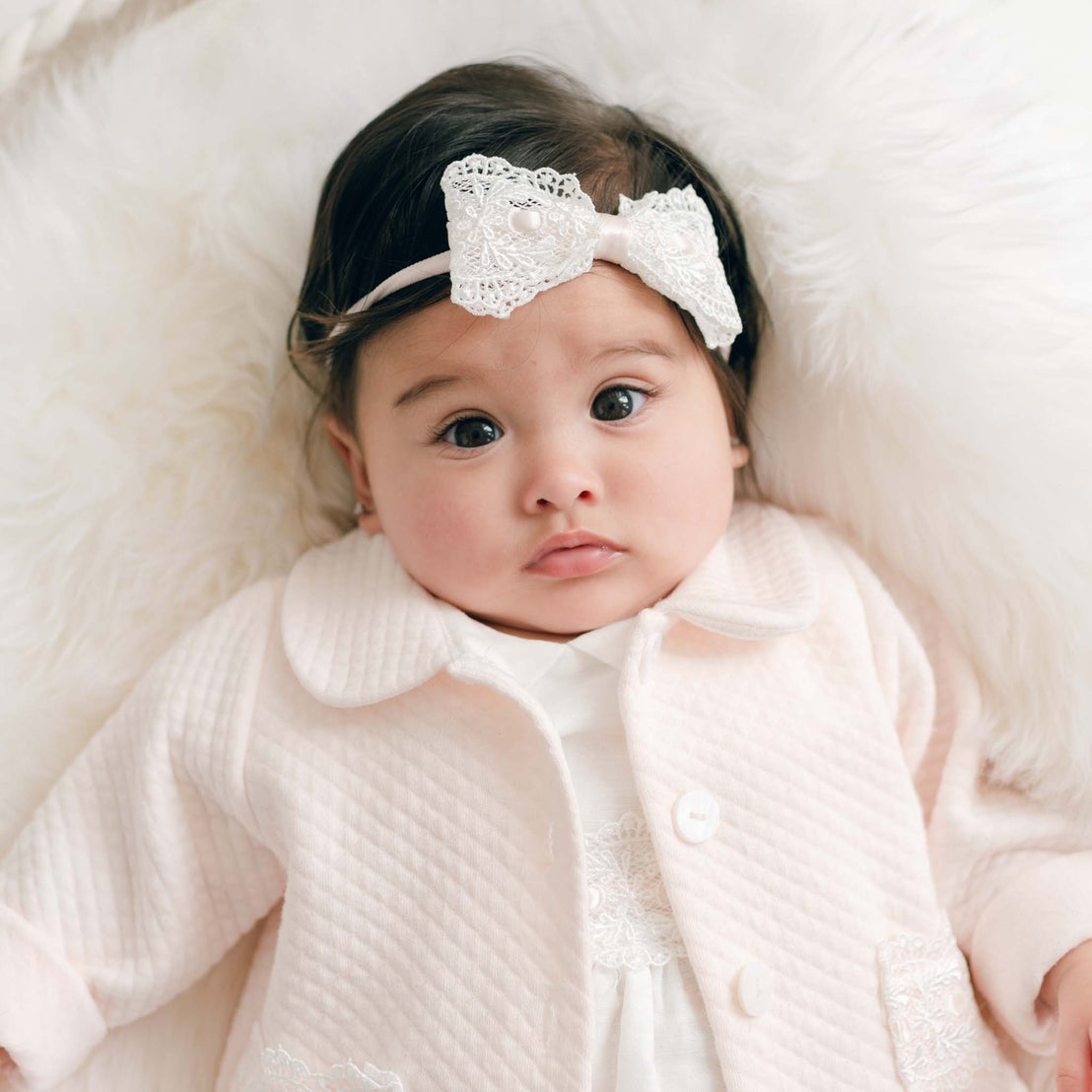 Emma Lace Bow Headband
