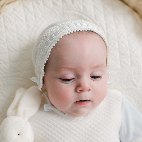 Ethan Quilted Newborn Bonnet