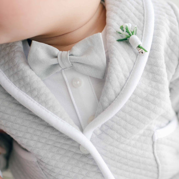 Grayson Bow Tie & Boutonniere