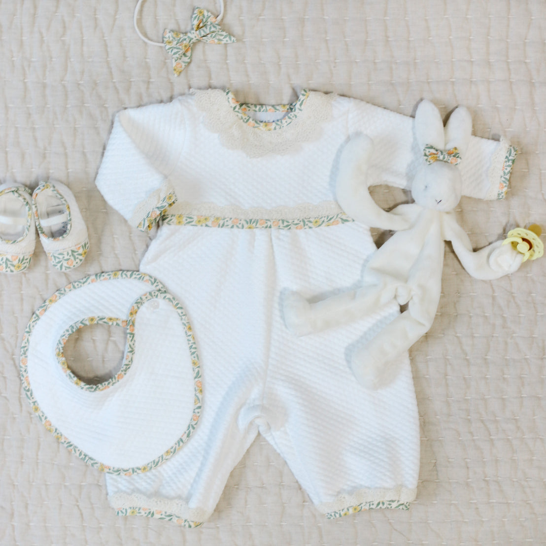 Petite Fleur Yellow Bib