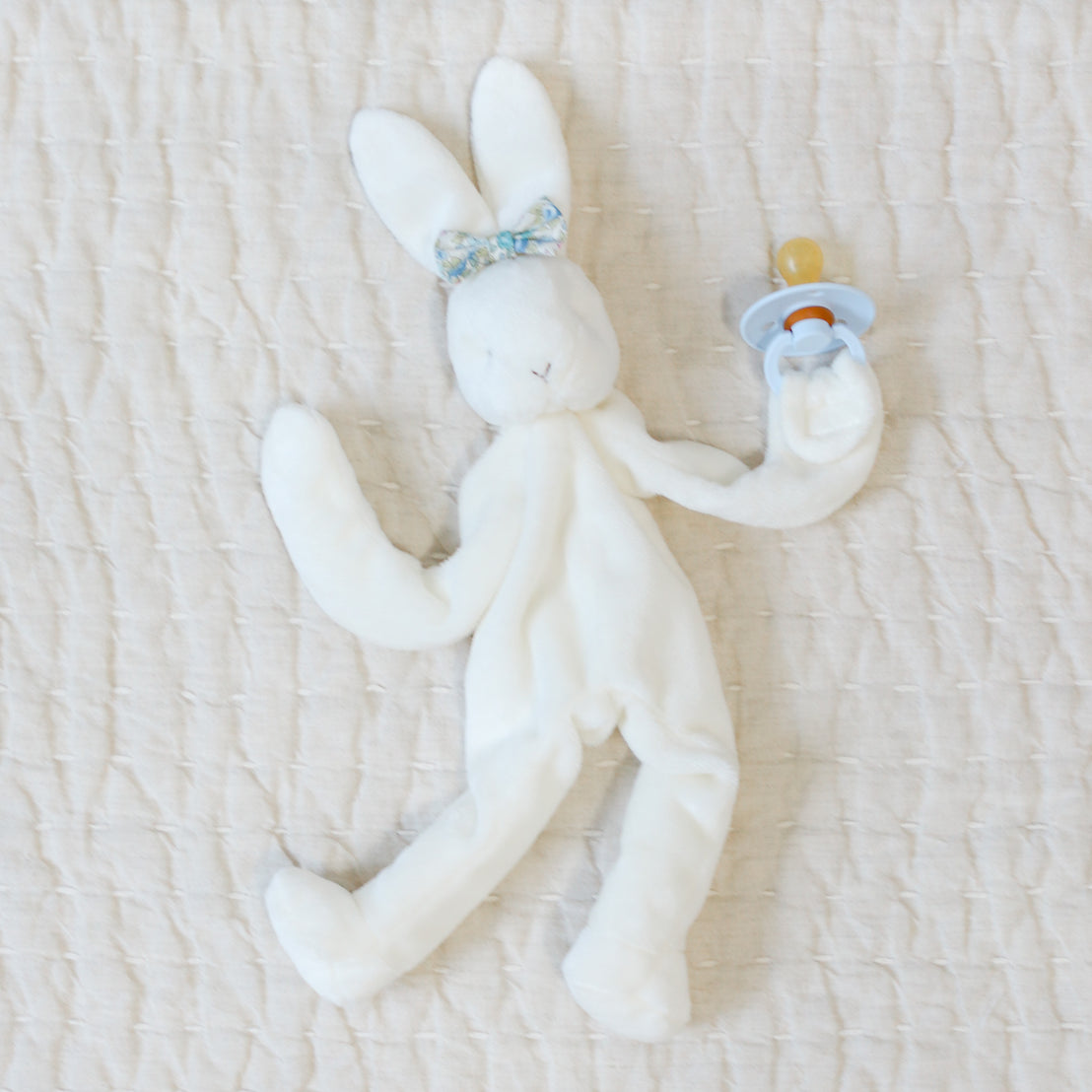 Lillian Bunny Buddy | Pacifier Holder