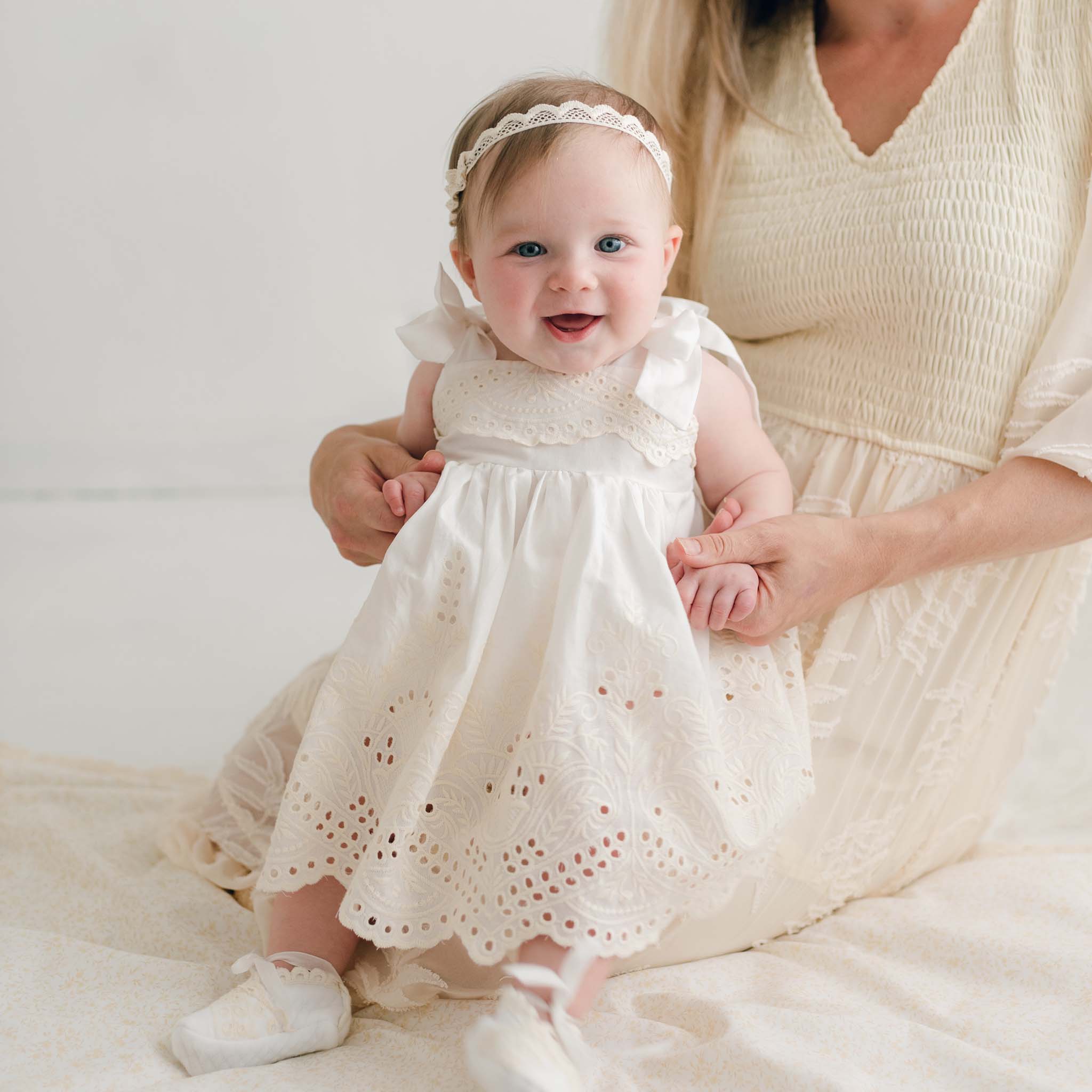 Ingrid Dress & Bloomers at Baby Beau & Belle Ingrid Dress & Bloomers at Baby Beau & Belle