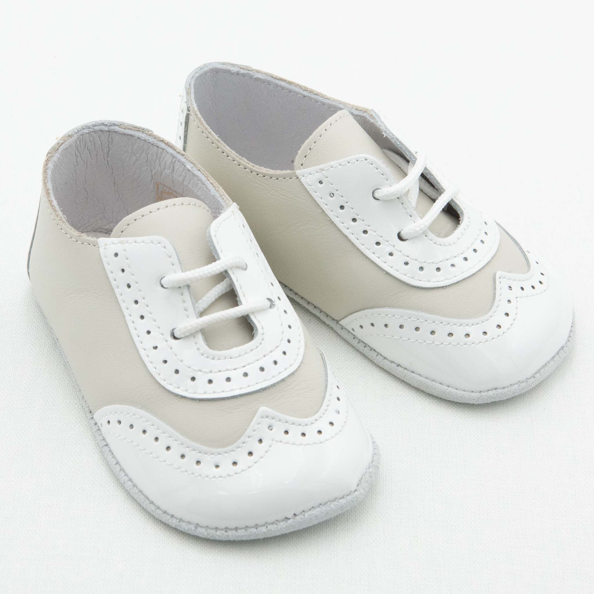 Baby Boy Ivory Wingtip Shoes Baby Beau & Belle Baby Beau and Belle Baby Boy Ivory Wingtip Shoes Baby Beau & Belle Baby Beau and Belle
