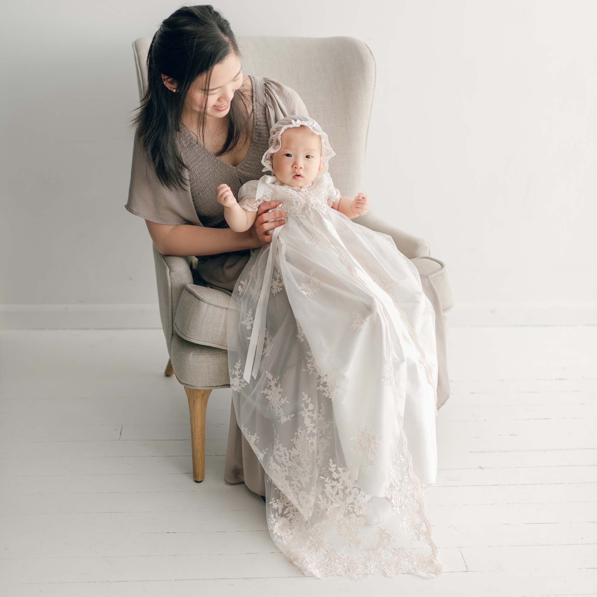 Kristina Heirloom Christening Gown – Baby Beau and Belle