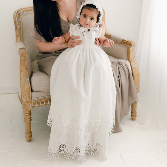 Heritage Baby Girls Christerning Dress White 0 - 3 Months Silk Arianna Gown