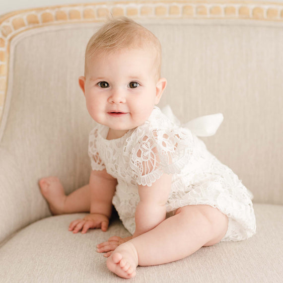 The Perfect White Summer Dress for the Girly Girl - Lizzie in Lace