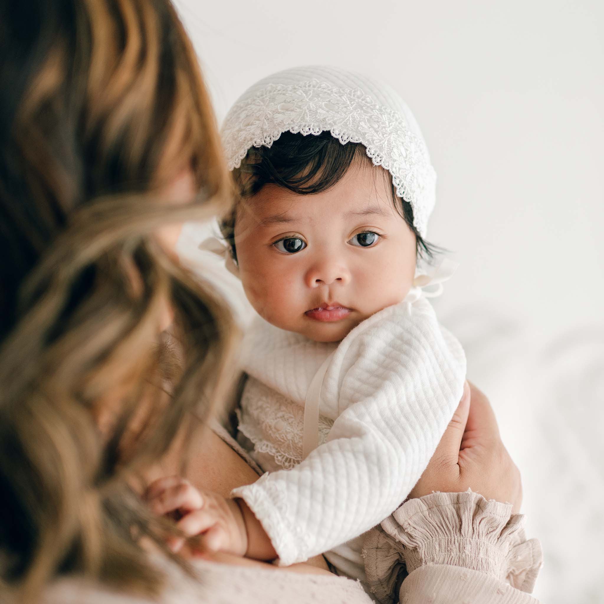 brown newborn dress Madeline Newborn Gown at Baby Beau & Belle