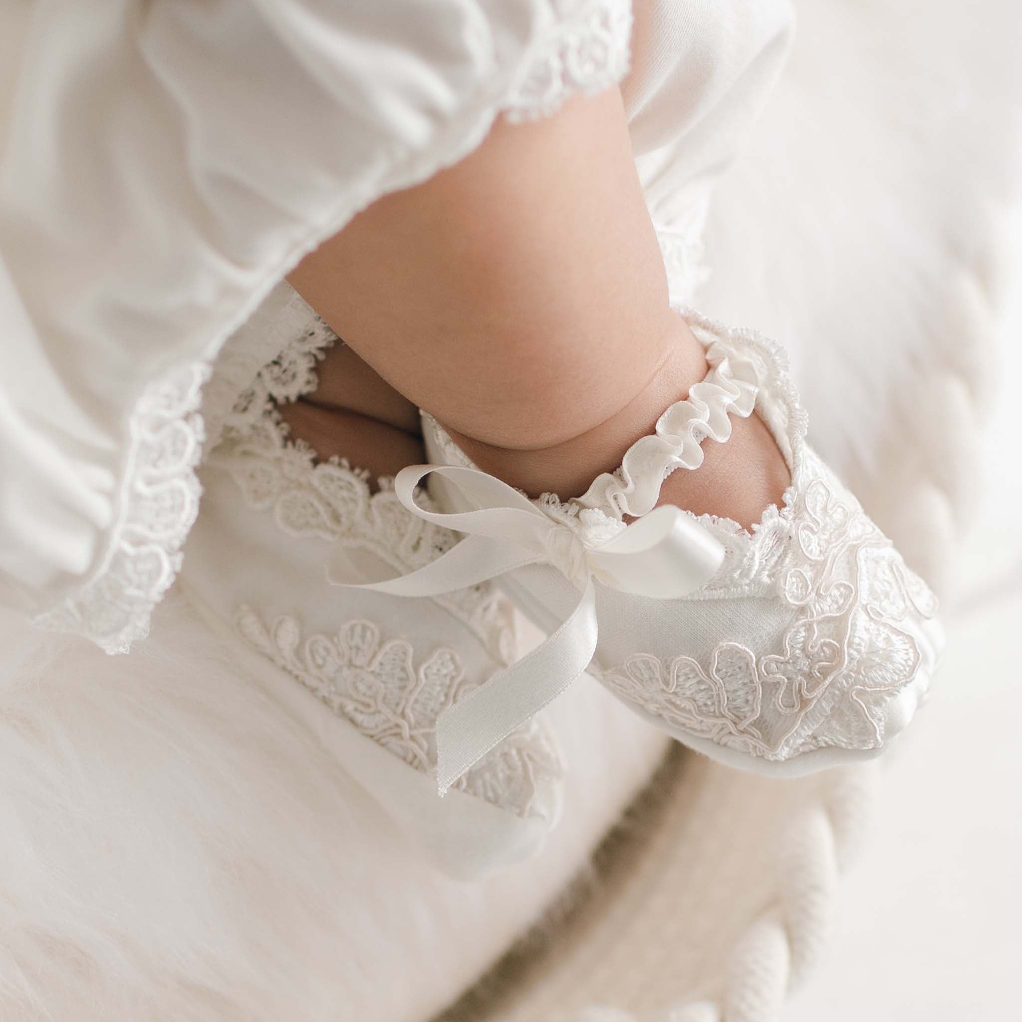 Penelope Girl Christening Shoes – Baby Beau and Belle