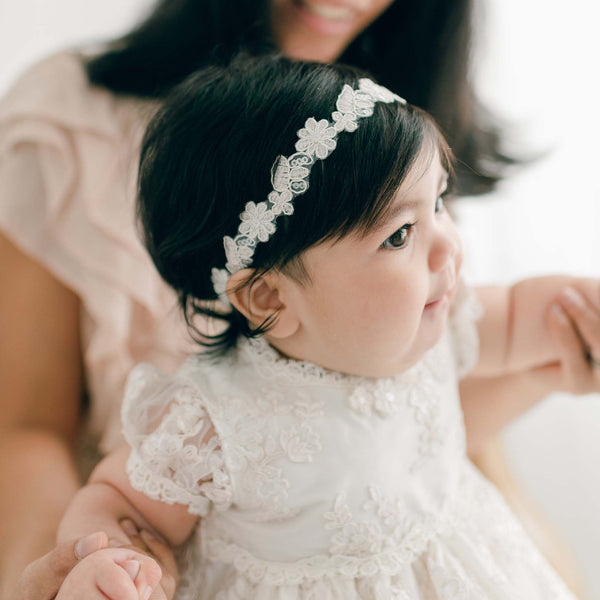 Penelope Lace Headband – Baby Beau and Belle
