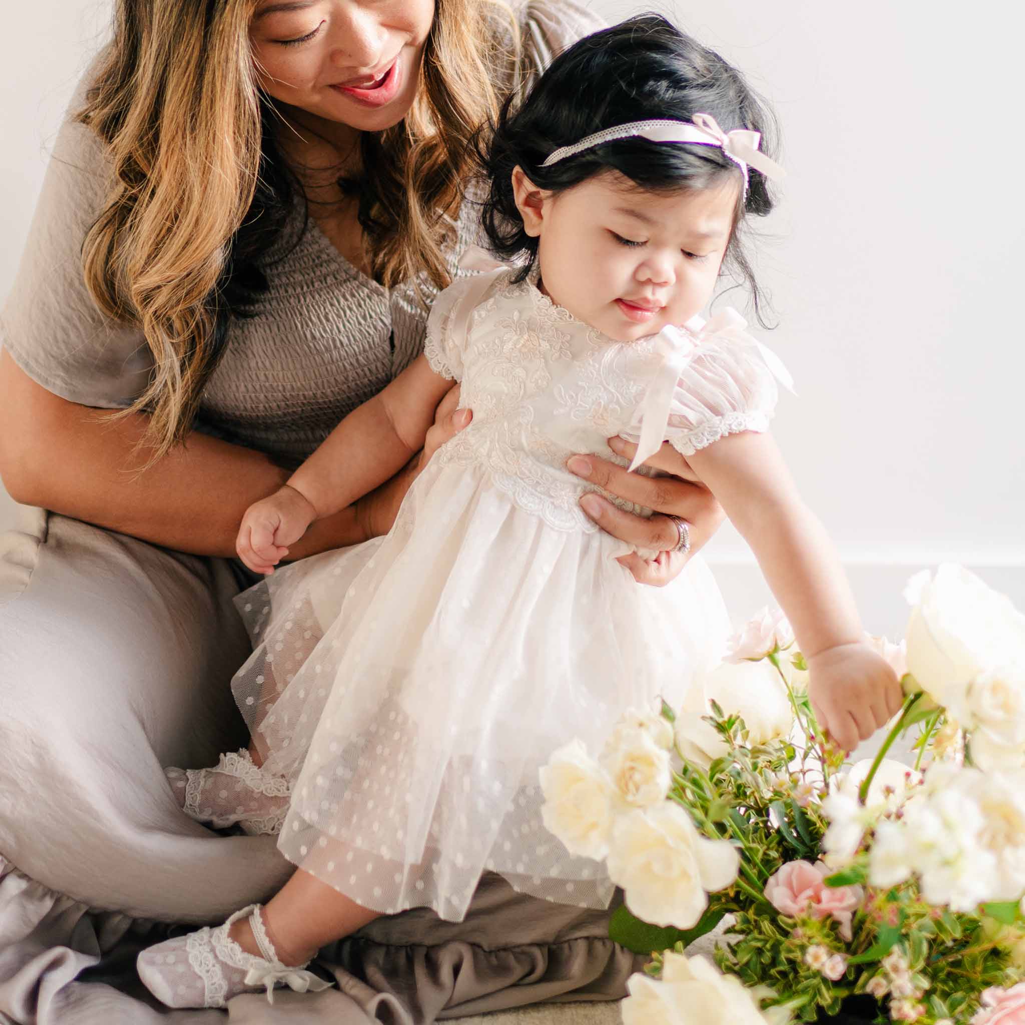 Sophia Dress & Bloomers Baby Beau and Belle Sophia Dress & Bloomers Baby Beau and Belle