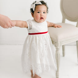 Victoria Holiday Puff Sleeve Dress