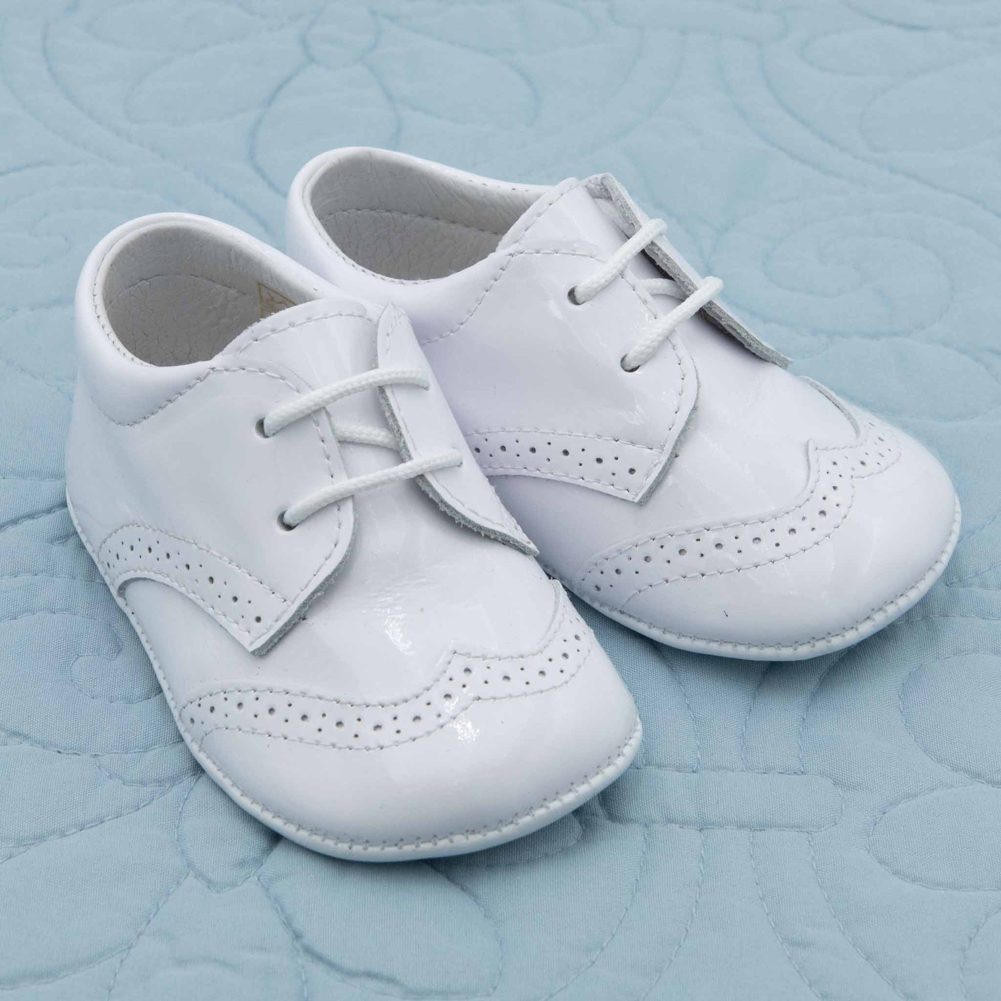 White Patent Leather Shoes at Baby Beau & Belle White Patent Leather Shoes at Baby Beau & Belle