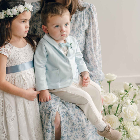 Ezra Powder Blue 4-Piece Suit