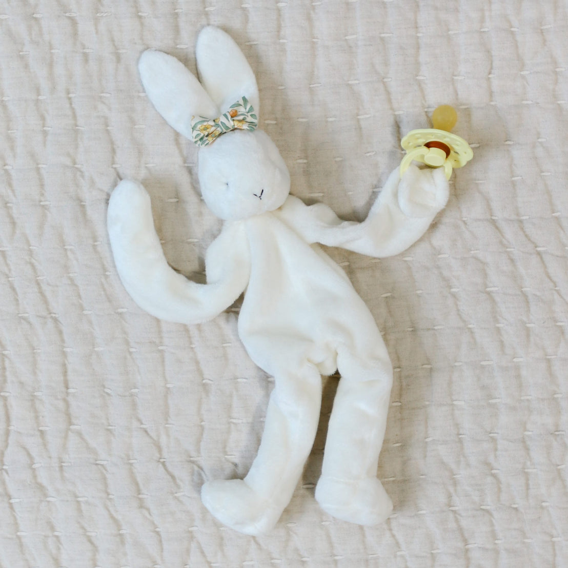 Lillian Bunny Buddy | Pacifier Holder