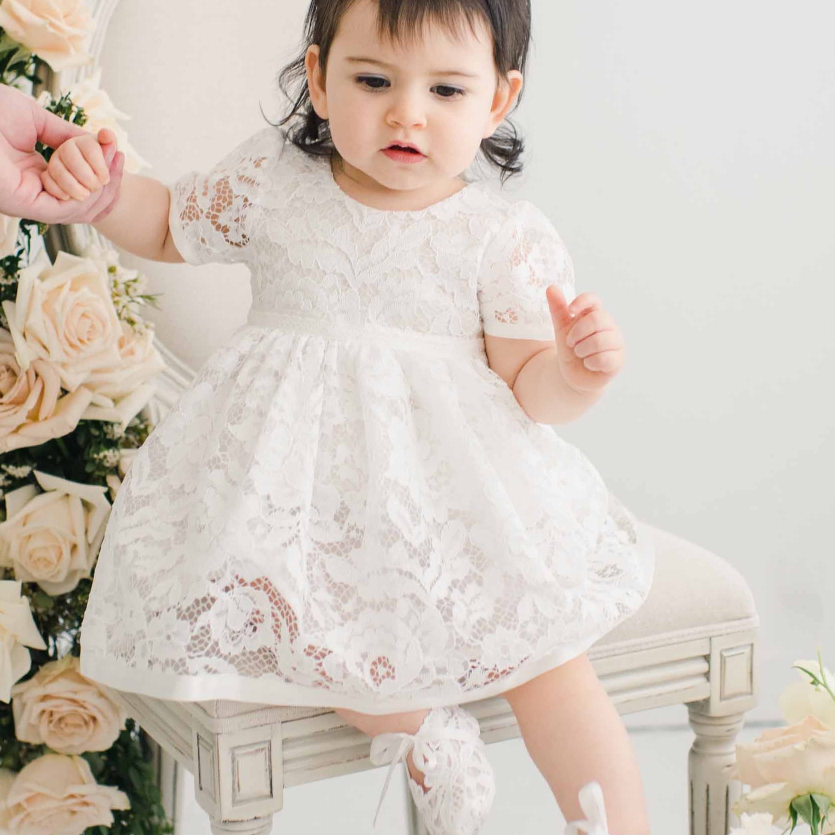 Rose Romper Dress at Baby Beau & Belle