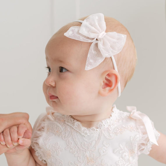 Sophia Lace Bow Headband