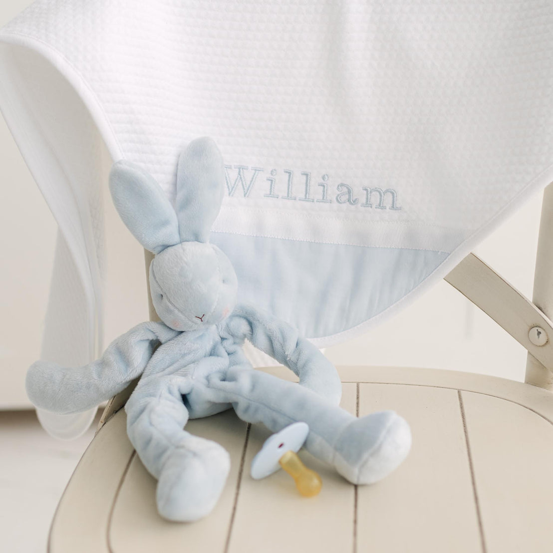 William Silly Bunny Buddy | Pacifier Holder