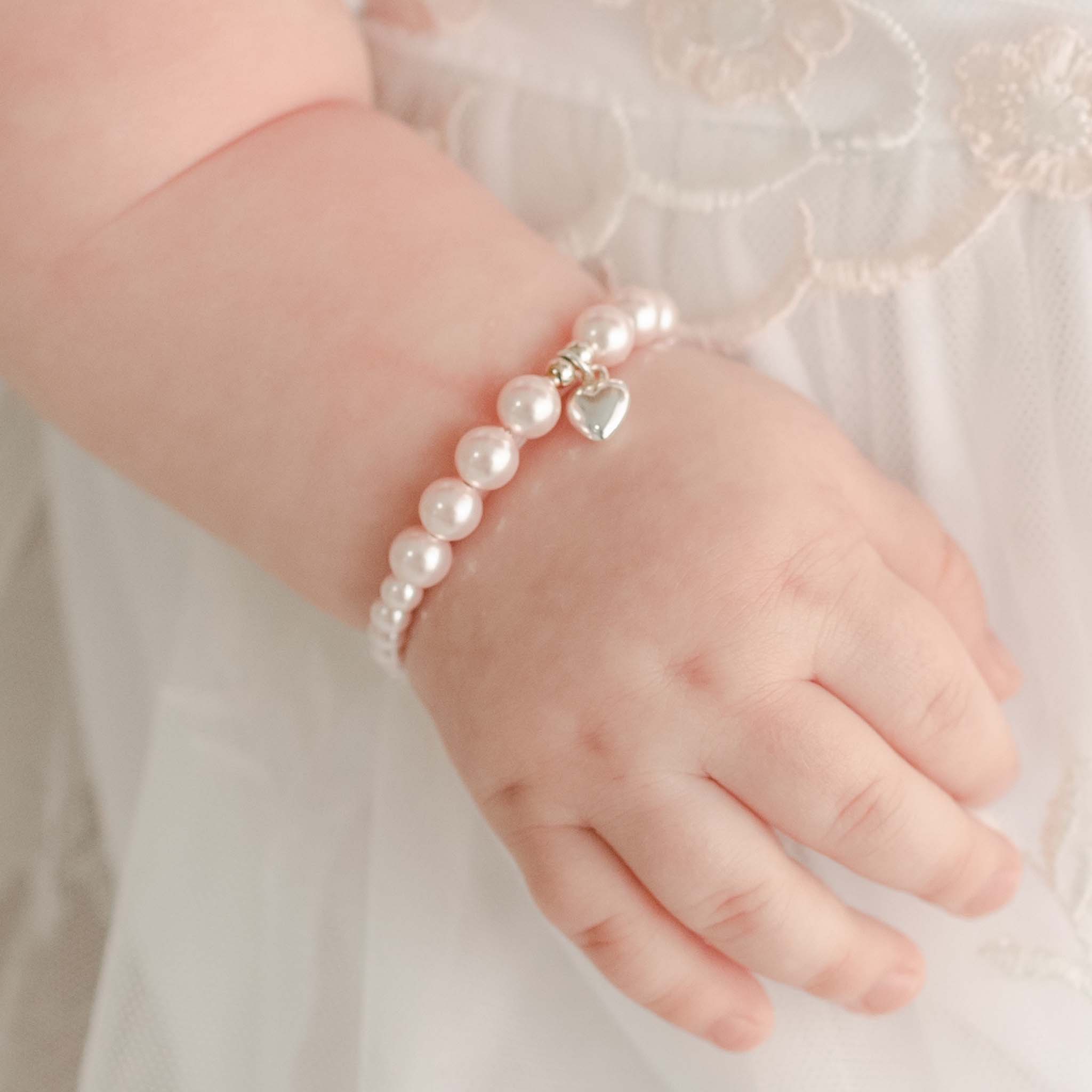 Baby Jewelry Pearl Bracelet for Newborn girls – Baby Beau and Belle
