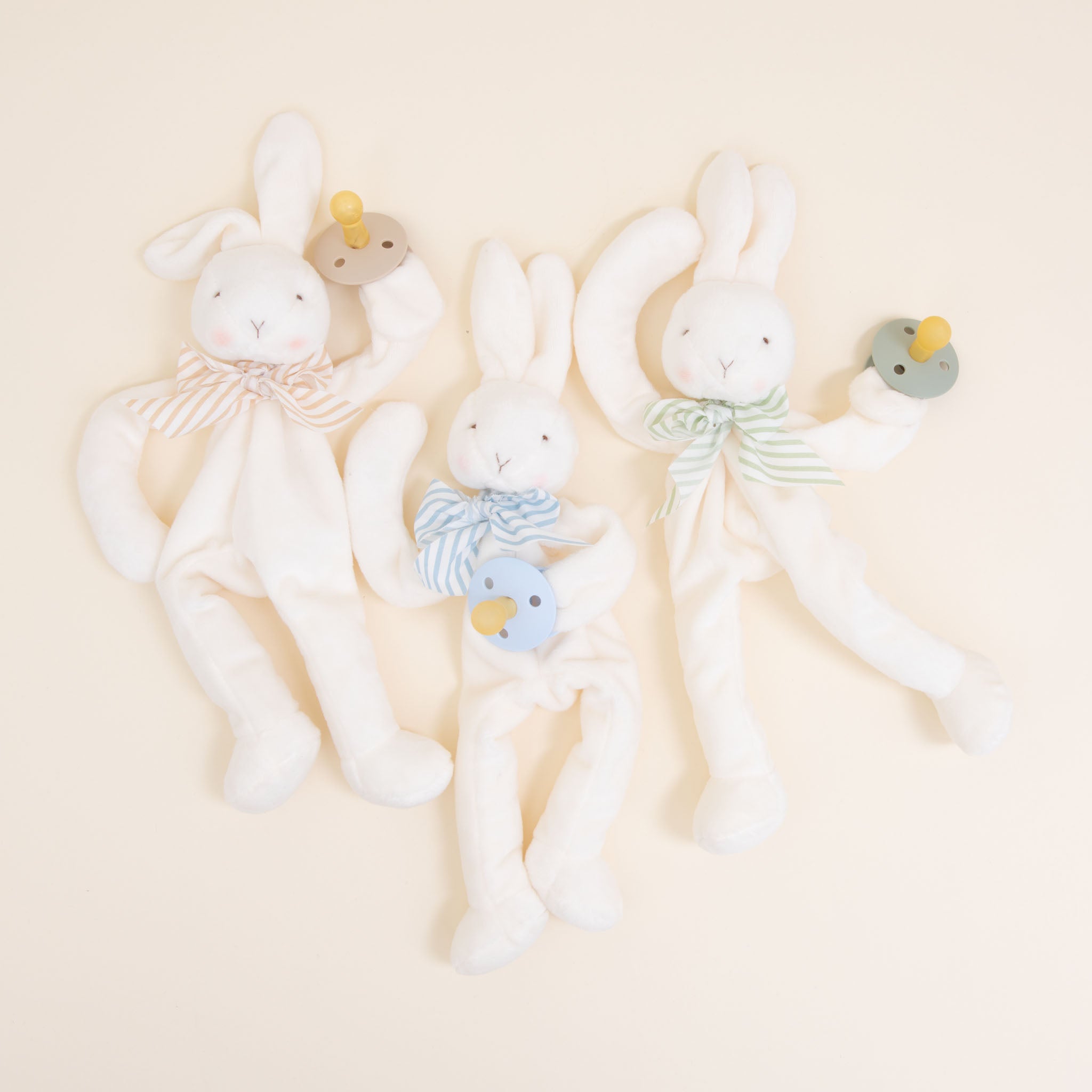 Theodore Bunny Buddy  Pacifier Holder – Baby Beau and Belle