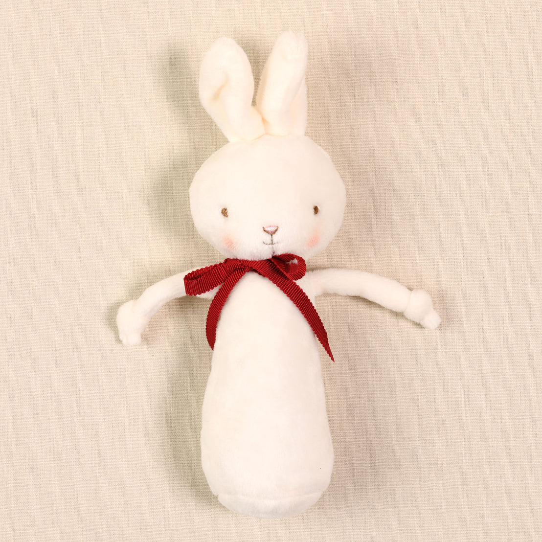 White Bunny Chime Rattle