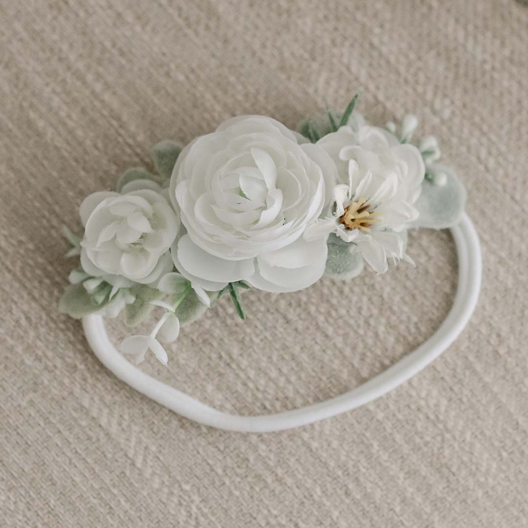 See our range of flower girl accessories in pink, ivory, white and peach  handmade by GIlly Gray.
