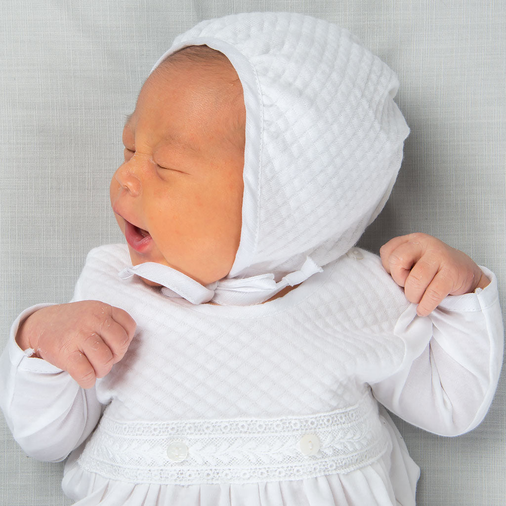 Elijah Quilted Bonnet - Baby Boy Bonnet - Baby Bonnet - Newborn Hat ...