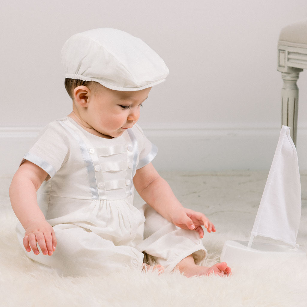 Linen Newsboy Infant Cap – Baby Beau and Belle