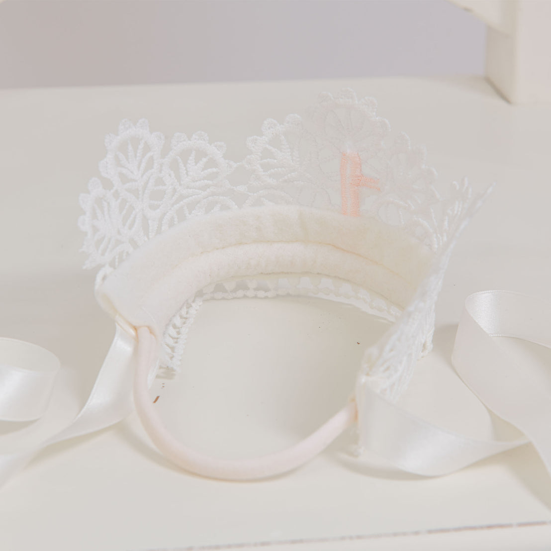 Lace and nylon crown for baby