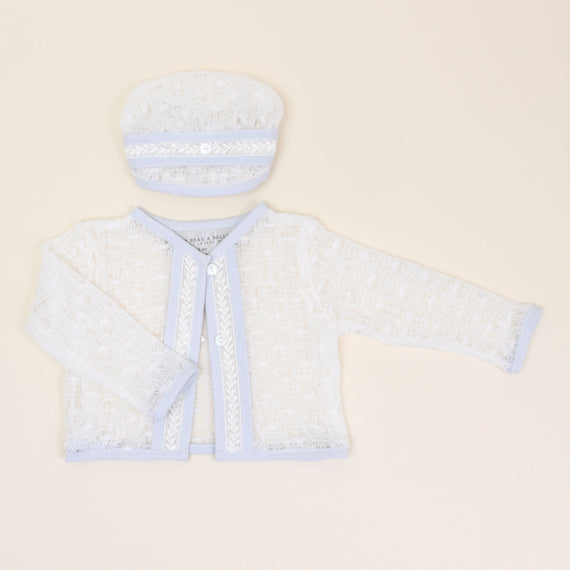 Harrison Off White Knit Hat & Sweater
