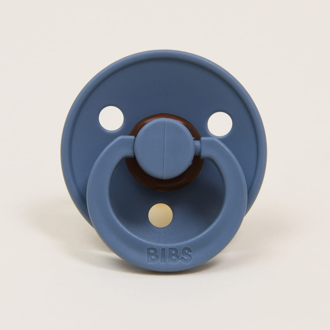A Bibs brand pacifier in the color "petrol" set against a plain light background.